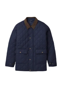 Cotton Traders Navy Quilted Jacket
