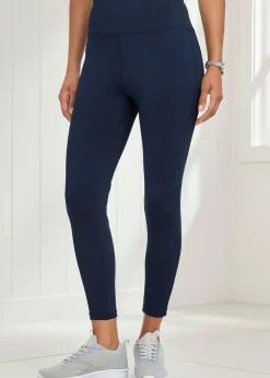 Cotton Traders Navy Stretch Leggings