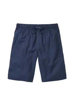 Cotton Traders Slate Blue Cotton Pull On Shorts