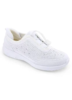 Cotton Traders Warm Cream Memorylite Toggle Trainers