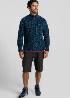 Craghoppers Blue Galdie Half Zip Fleece