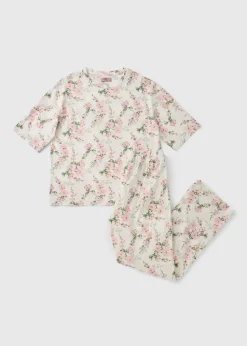 Cream Floral Pyjama Set