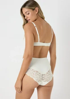 Cream Lace Midi Knickers
