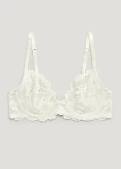 Cream Lace Non Padded Bra