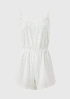 Cream Towelling Playsuit