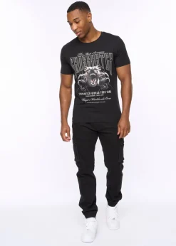 Crosshatch  Black  Dogz  T-Shirt