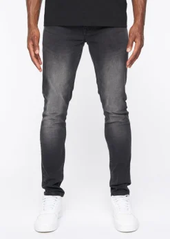 Crosshatch Black Wash Barbeck Slim Fit Denim