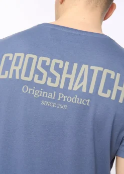 Crosshatch Blue Hoogan T-Shirt