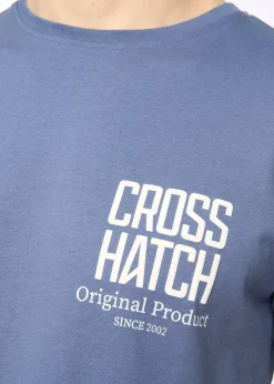Crosshatch Blue Hoogan T-Shirt