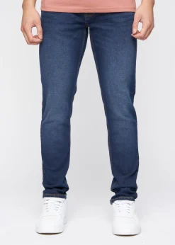 Crosshatch Dark Blue Wash Buraca Slim Fit Jean
