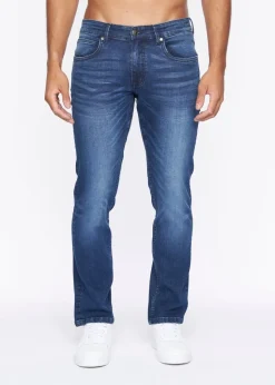 Crosshatch Dark Blue Wash New Svelte Slim Jeans