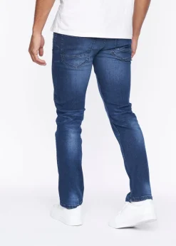 Crosshatch Dark Blue Wash New Svelte Slim Jeans