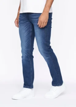 Crosshatch Dark Blue Wash New Svelte Slim Jeans
