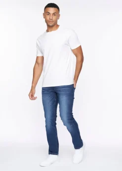 Crosshatch Dark Blue Wash New Svelte Slim Jeans