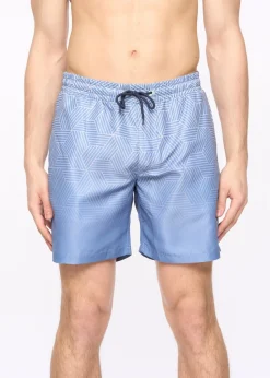 Crosshatch  Denim  Blue  Layotta  Swim  Shorts