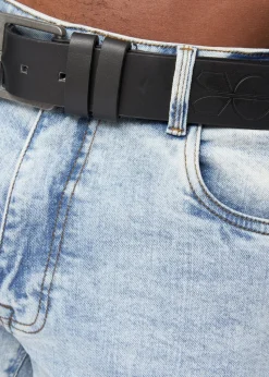 Crosshatch Light Wash Cadman Straight Jeans