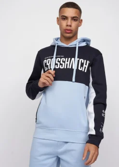 Crosshatch Navy/Light Blue Compounds Hoodie