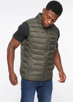 Crosshatch Olive Gattering Gilet