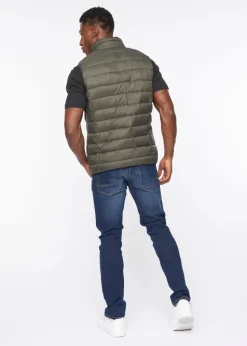 Crosshatch Olive Gattering Gilet