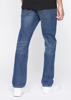 Crosshatch  Stone  Wash  Bandol  Straight  Leg  Jeans