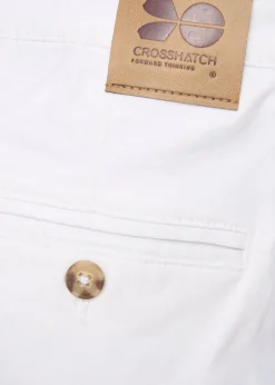 Crosshatch White Sinwood Chino Shorts