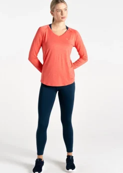 Dare2b Salmon Bloom Discern Sweat Wicking Tee