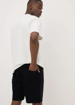 Dark Wash Loose Fit Denim Shorts