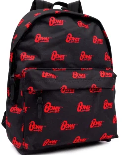 David Bowie Red Logo Black Backpack