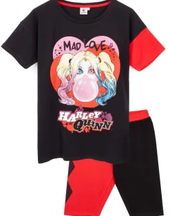 DC Comics Red Harley Quinn Mad Love Shortie Pyjamas