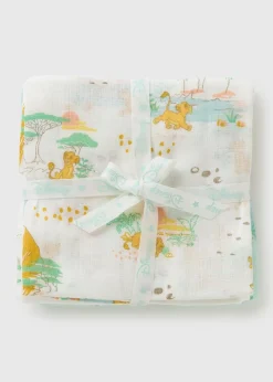Disney 3 Pack Baby Cream Lion King Muslin Cloths