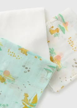 Disney 3 Pack Baby Cream Lion King Muslin Cloths