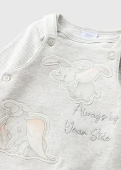 Disney Baby Grey Dumbo Dungaree (Newborn-12mths)