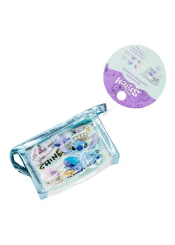 Disney Blue Lilo & Stitch Hair Clip Set & Travel Bag