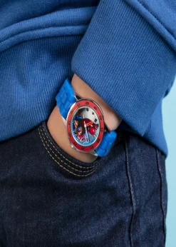 Disney Blue Spider-Man Time Teacher Watch