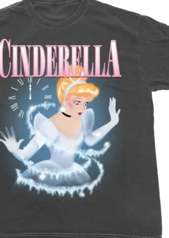 Disney Cinderella Transformation Charcoal Washed Boyfriend Fit T-Shirt
