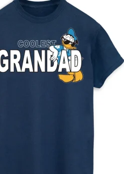 Disney Donald Duck Coolest Grandad Navy T Shirt