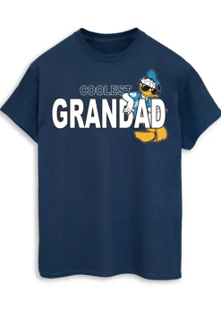 Disney Donald Duck Coolest Grandad Navy T Shirt