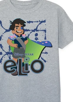 Disney Elio Billowing Cape Kids Heather Grey Graphic T-Shirt (3-13 Years)