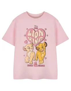 Disney Heart Lion King Girls Pink T-Shirt (3-14 Years)