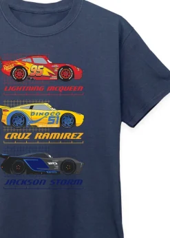 Disney Kids Navy Cars Racer Profile Printed T-Shirt (3-13 yrs)