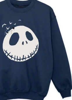 Disney Kids Navy The Nightmare Before Christmas Face Sweatshirt (3-13 Years)