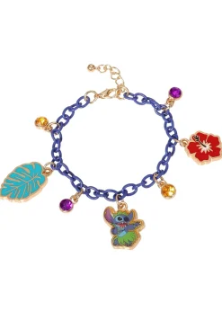 Disney Lilo & Stitch Multi Enamel Costume Charm Bracelet