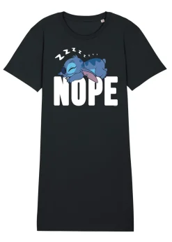 Disney Lilo And Stitch Nope Black Nightdress