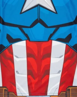 Disney Marvel Captain America Kids Blue Shortie Pyjamas (2-8 Years)