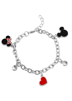 Disney Minnie & Mickey Multi Enamel Costume Charm Bracelet