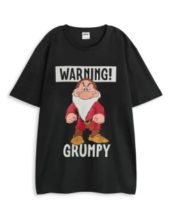 Disney Snow White & Seven Dwarfs Adults Black Pyjama Set