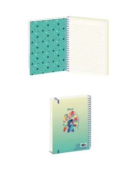 Disney Stitch Blue 626 Flavours A4 Wirebound Notebook