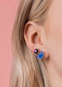 Disney Stitch Blue Costume 3pc Earring Set