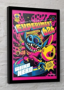 Disney Stitch Comic 4 Framed Poster (45cm x 35cm)