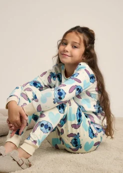 Disney Stitch Girls Fleece Pyjama Set